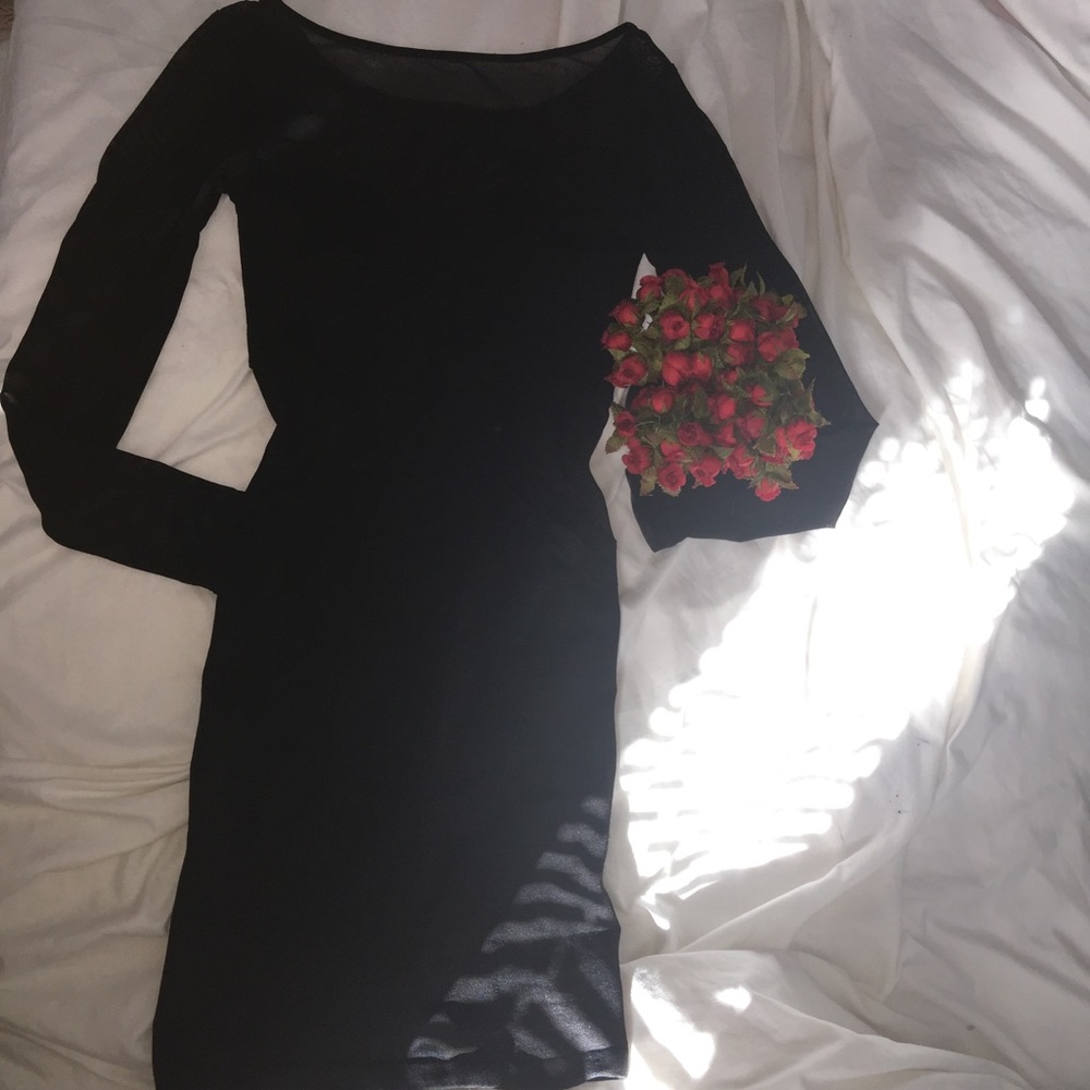 Long sleeve mini dress